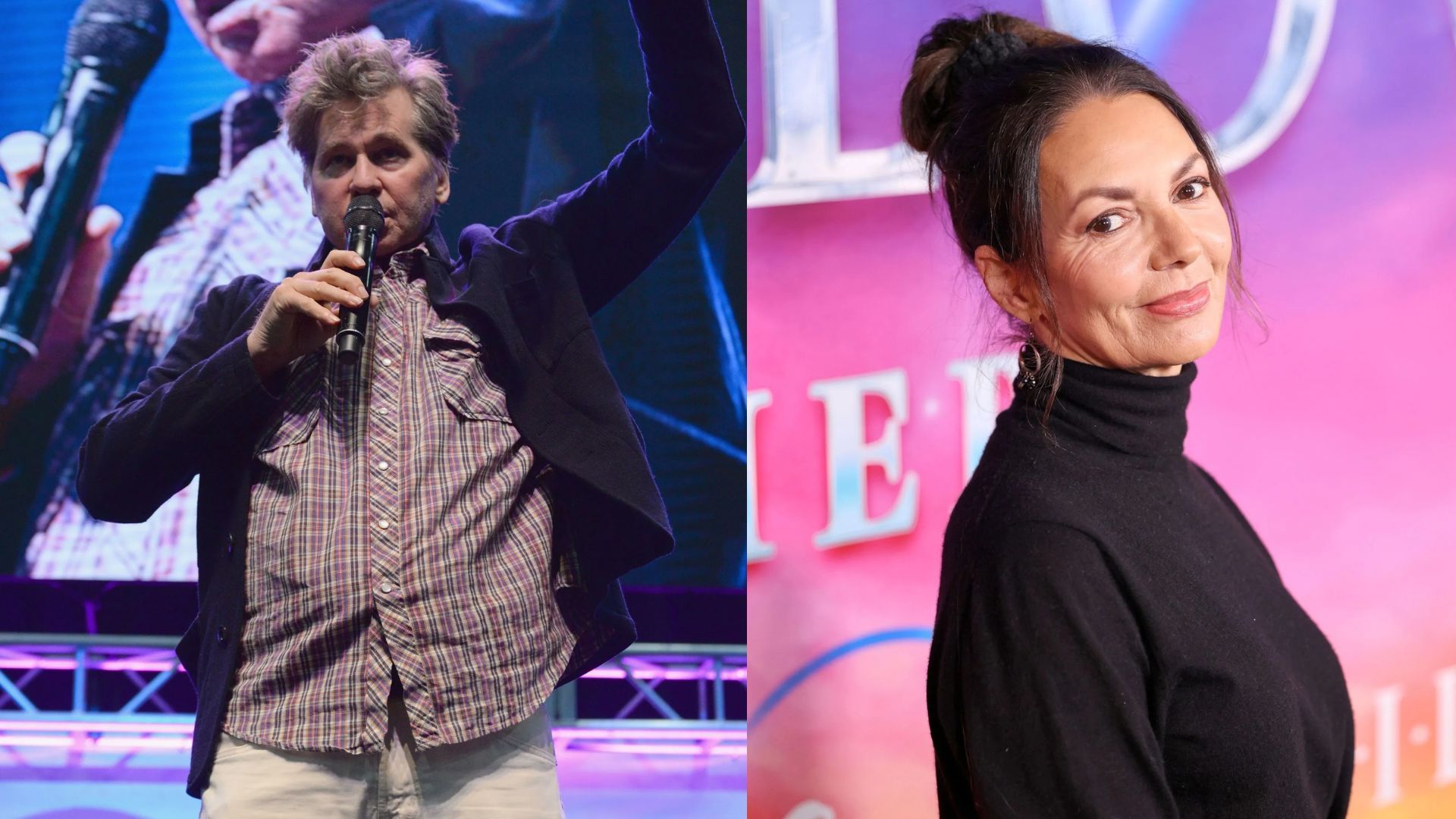 Val Kilmer &amp; Joanne Whalley - Source: Photo by Jody Cortes/Getty Images, Photo by Jesse Grant/Getty Images for Disney