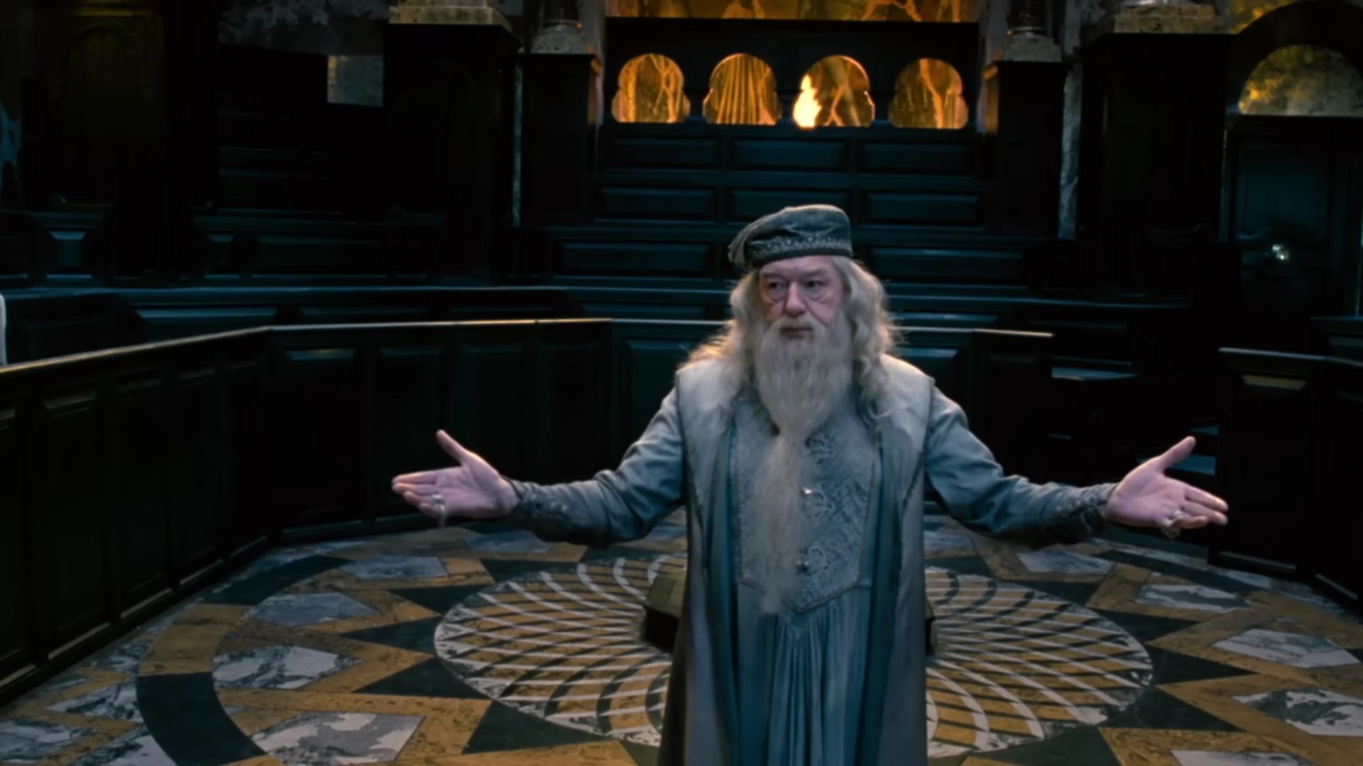 Michael Gambon as Albus Dumbledore in Harry Potter and the Order of the Phoenix | Image Source: Harry Potter YouTube Channel