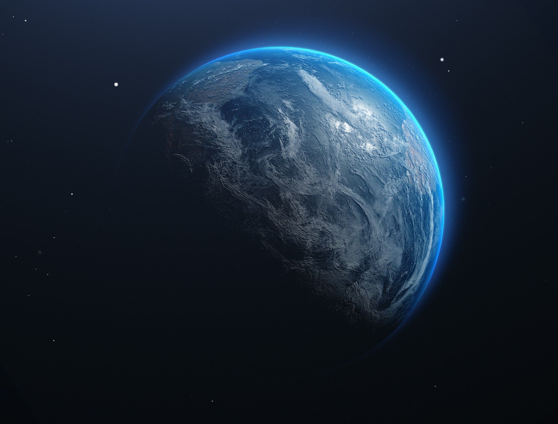 Image of Earth taken from space (Image via Unsplash/Javier Miranda)
