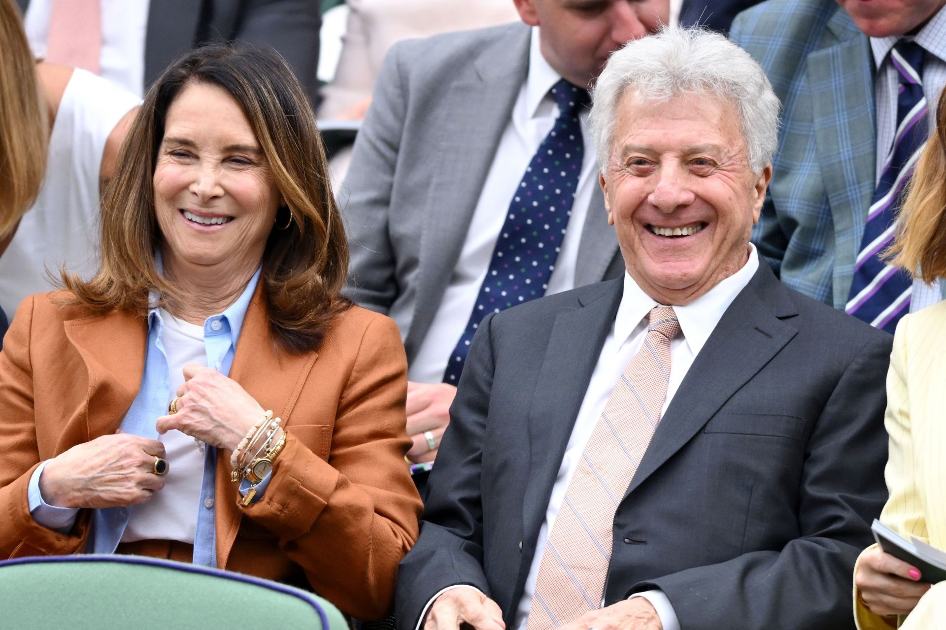 Celebrity Sightings At Wimbledon 2024 - Day 5 - Source: Getty