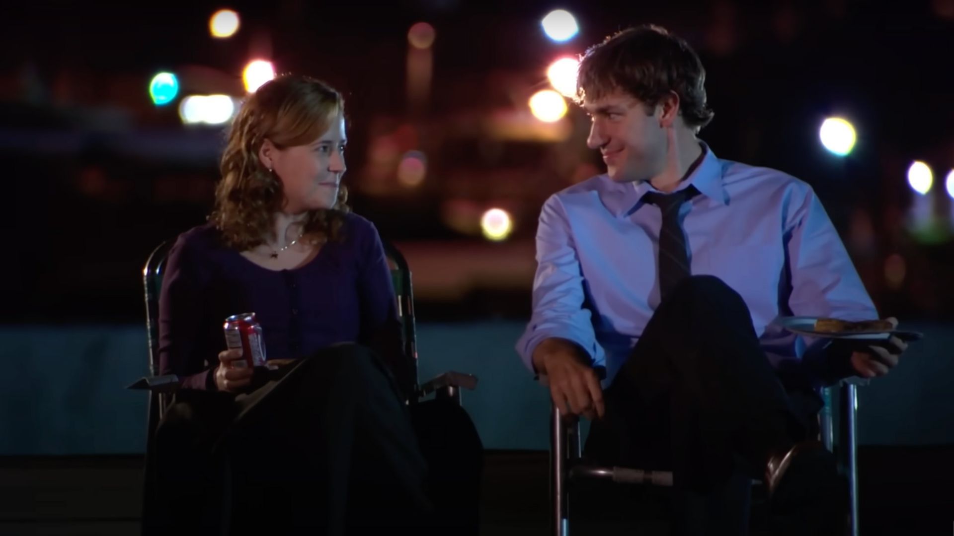 Jim and Pam on The Office (Image via YouTube/Peacock)