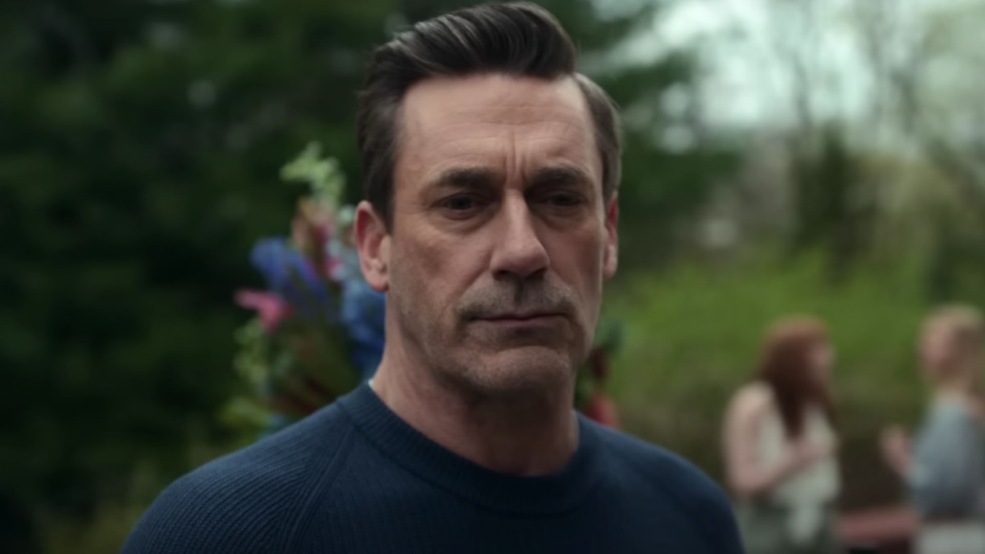Jon Hamm as Andrew Cooper. Image source: Screenshot from Your Friends &amp; Neighbors-Official Trailer/Apple TV on YouTube