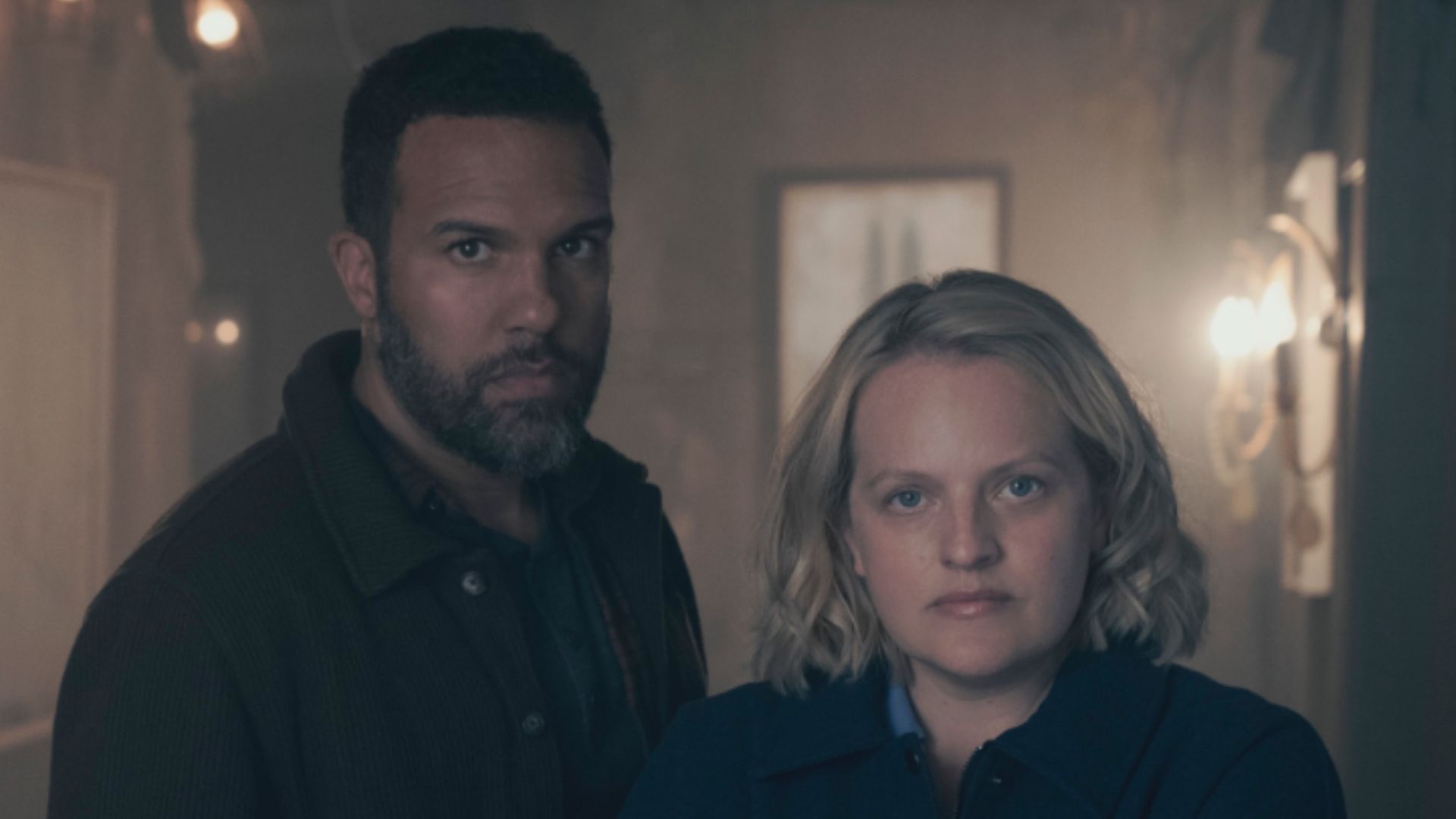 June and Luke. (Screenshot from a post on X/@HandmaidsOnHulu