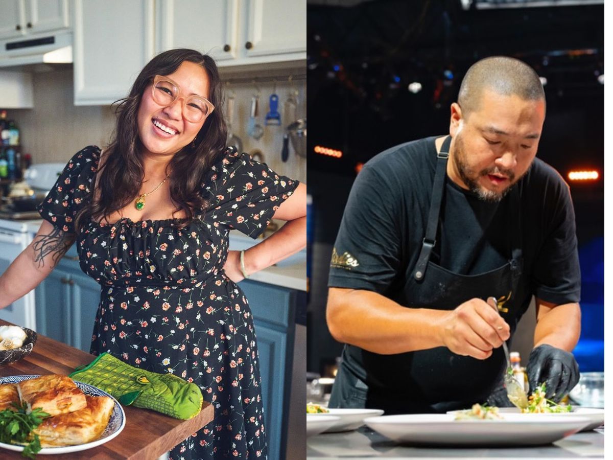 Nini Nguyen and Kevin Lee from Tournament of Champions. Image via Instagram./@chefnininguyen and @chefkleeokc