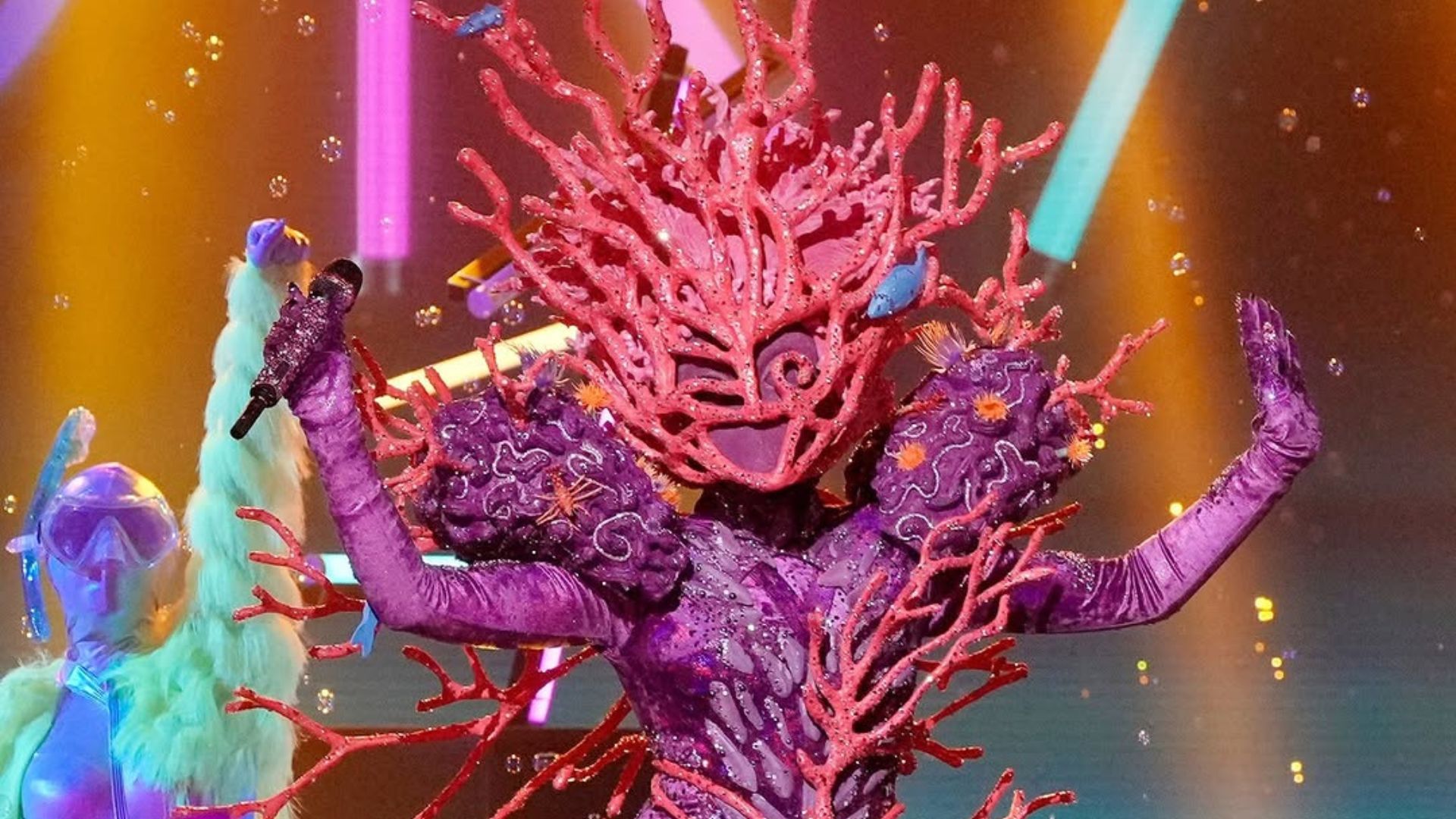 Coral mask from The Masked Singer Season 13 | Image via Instagram/ @maskedsingerfox