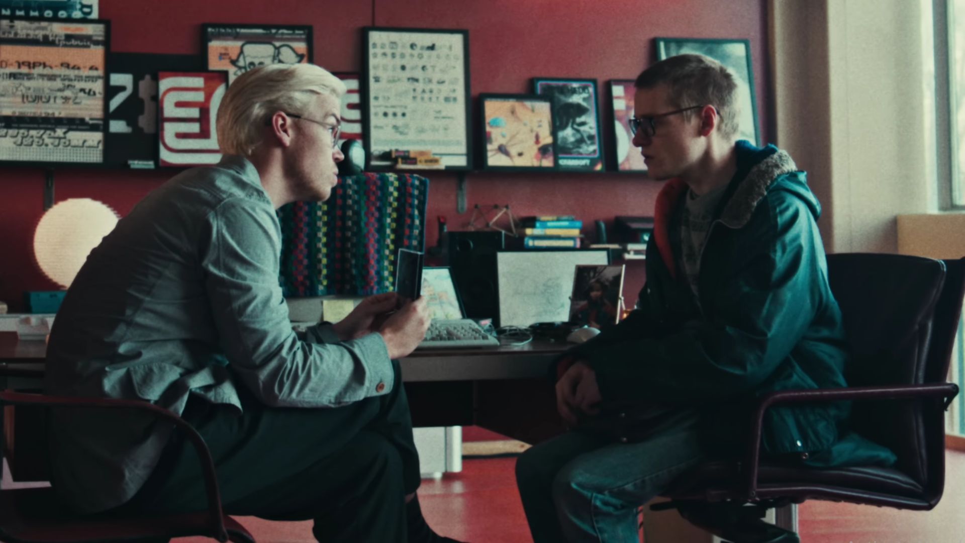 Colin Ritman and Cameron Walker in Plaything, Back Mirror. Image source: Screenshot from Black Mirror Season 7 Official Trailer/Netflix on YouTube