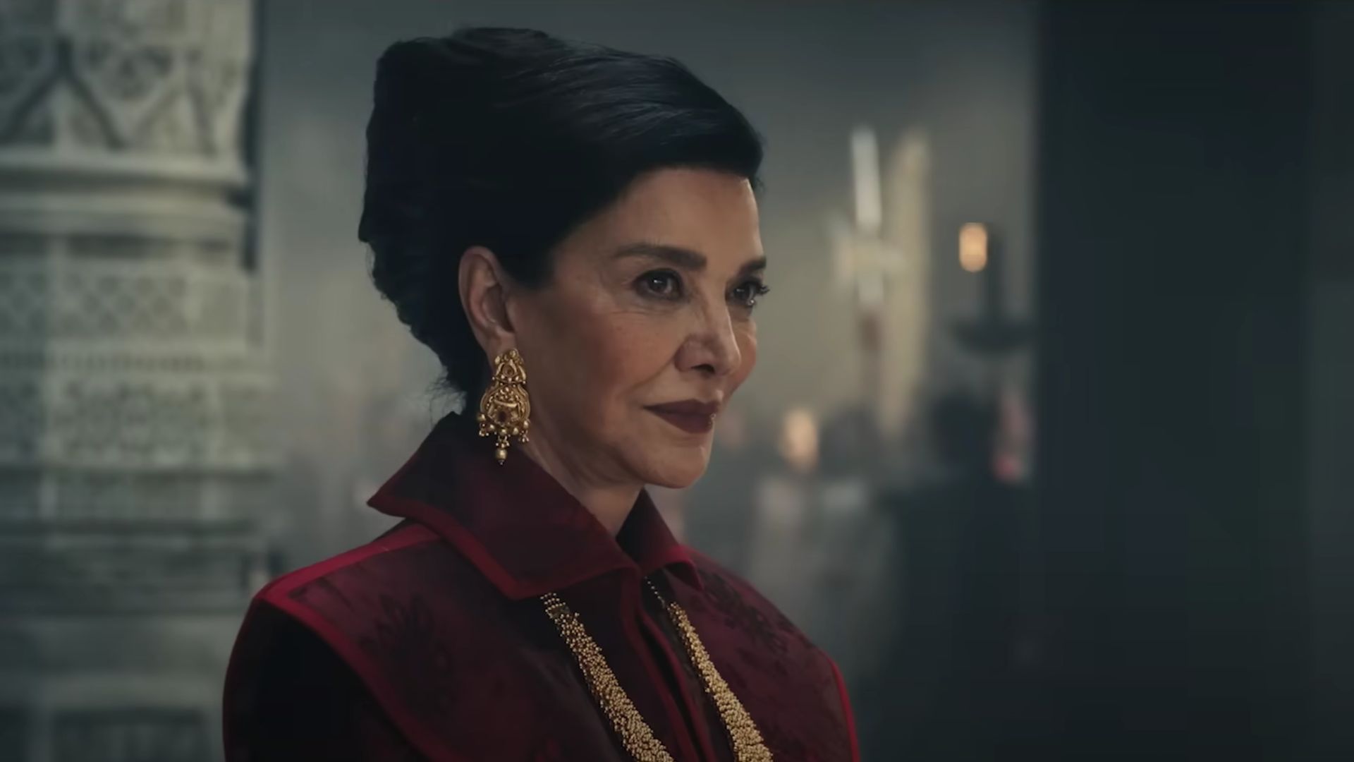 Elaida in Wheel of Time (Screenshot from The Wheel of Time Season 3 - Official Trailer/ Prime Video on YouTube)