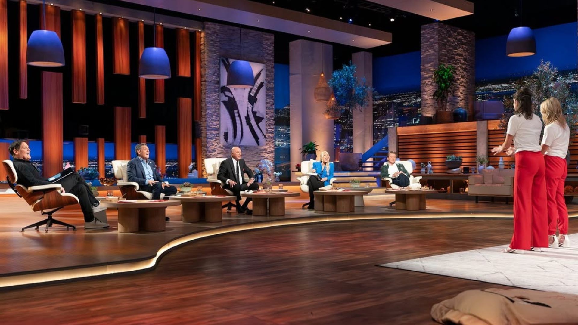 Casey and Vanessa on Shark Tank (Image via Instagram/ @sharktankabc)