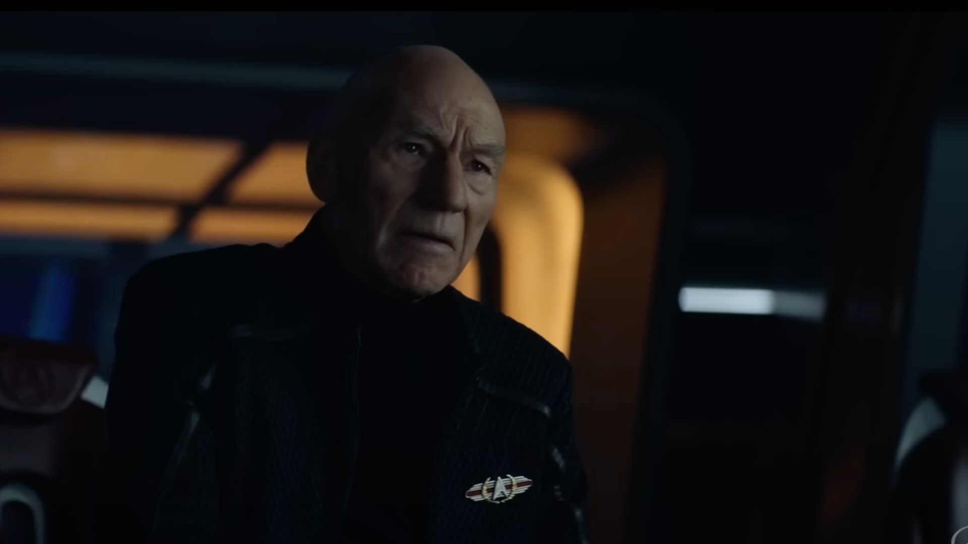 Admiral Jean-Luc Picard played by Patrick Stewart (Image via YouTube/Paramount Plus)