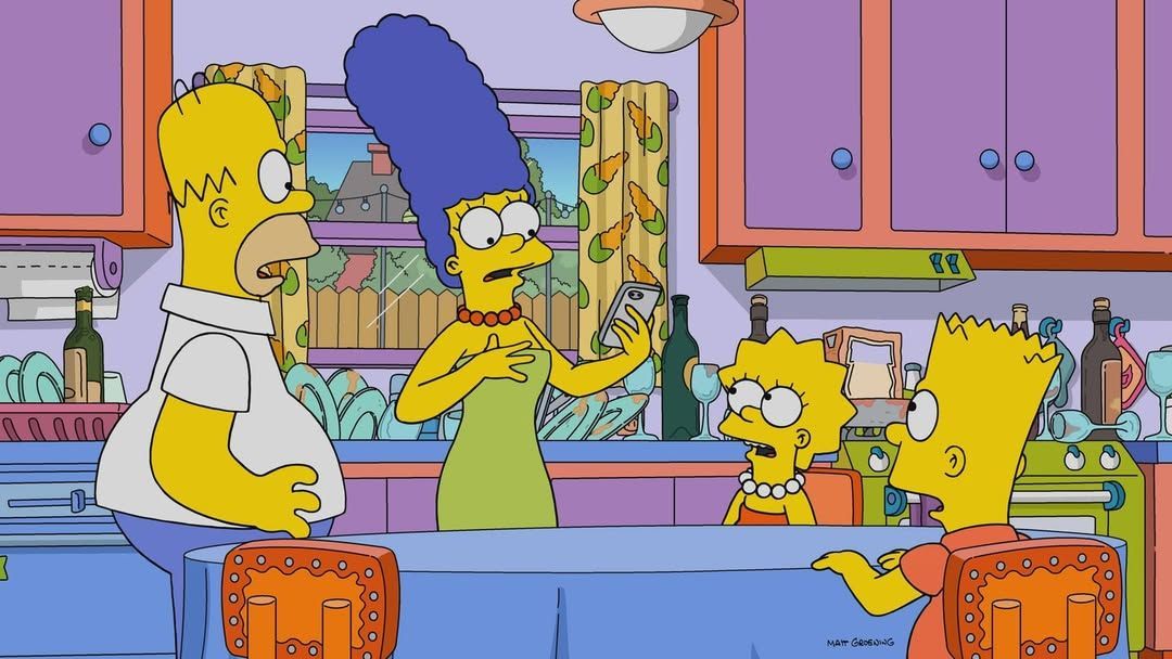 A scene from the Simpsons (Image via Instagram/@thesimpsons)