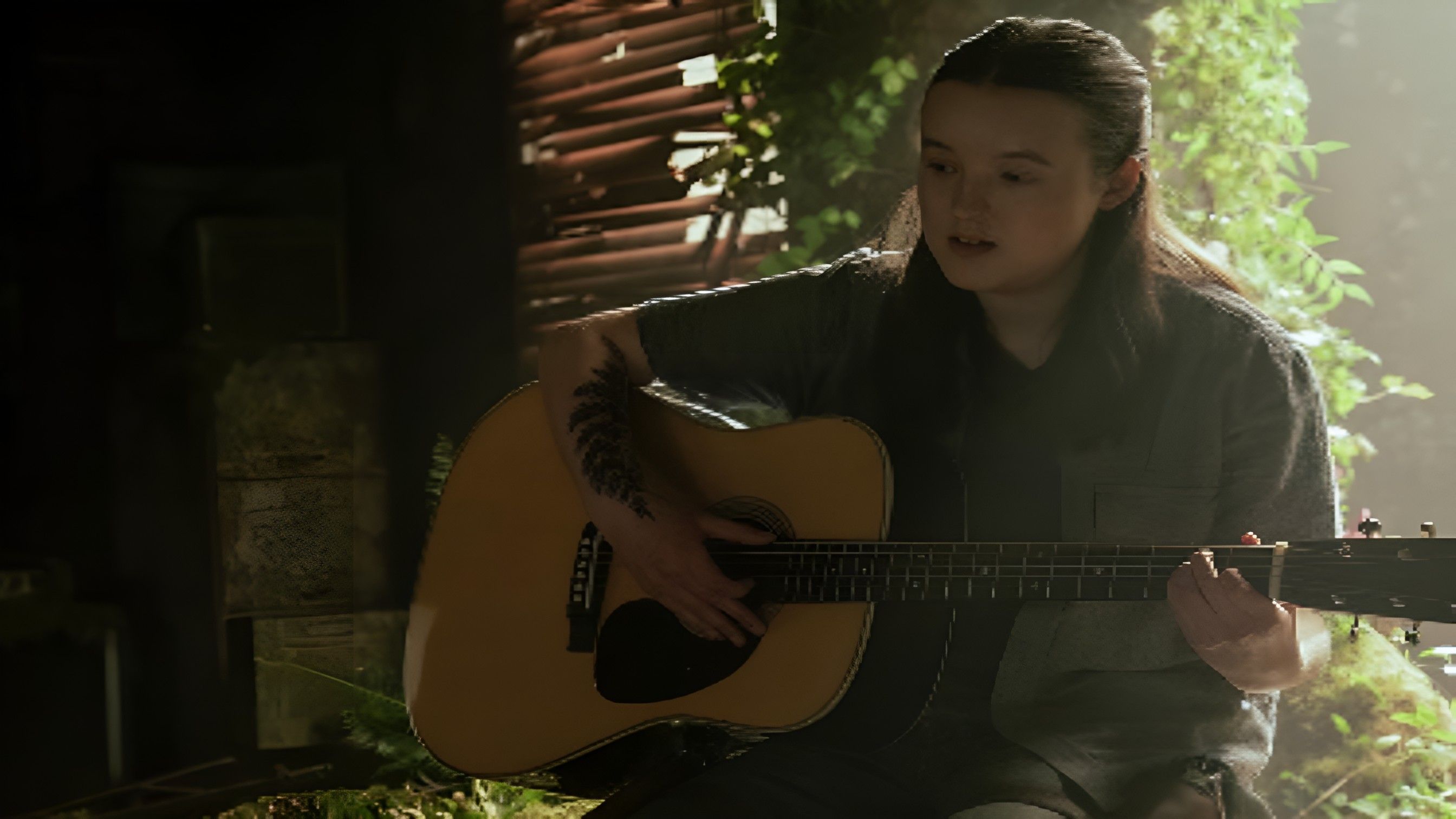 Ellie playing &quot;Take on Me&quot; in The Last Of Us ( Image via Instagram / @streamonmax )