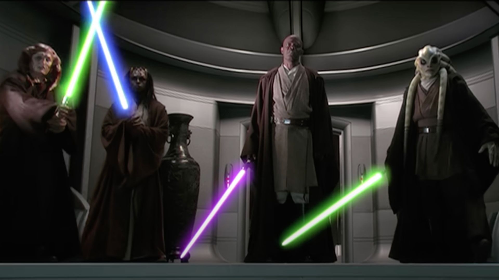 Samuel L. Jackson as Mace Windu in Star Wars (Image via YouTube/Star Wars)