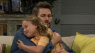 Liam hugs his daughter on The Bold and the Beautiful | Image: CBS