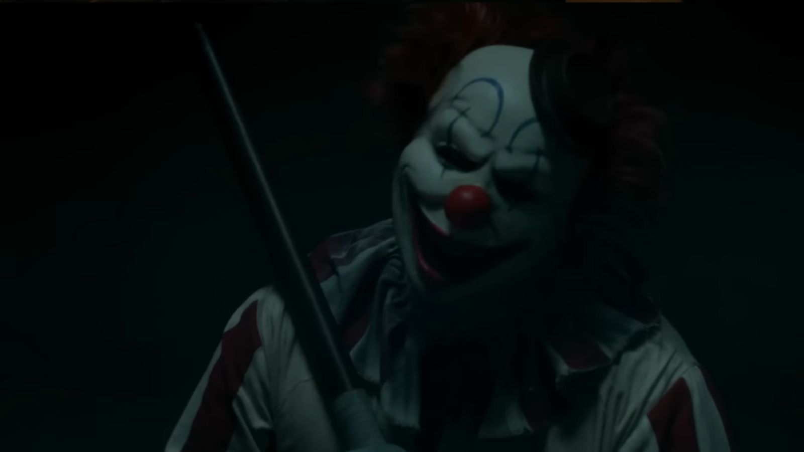 Still from Clown in a Cornfield (Image via Youtube @/Shudder)