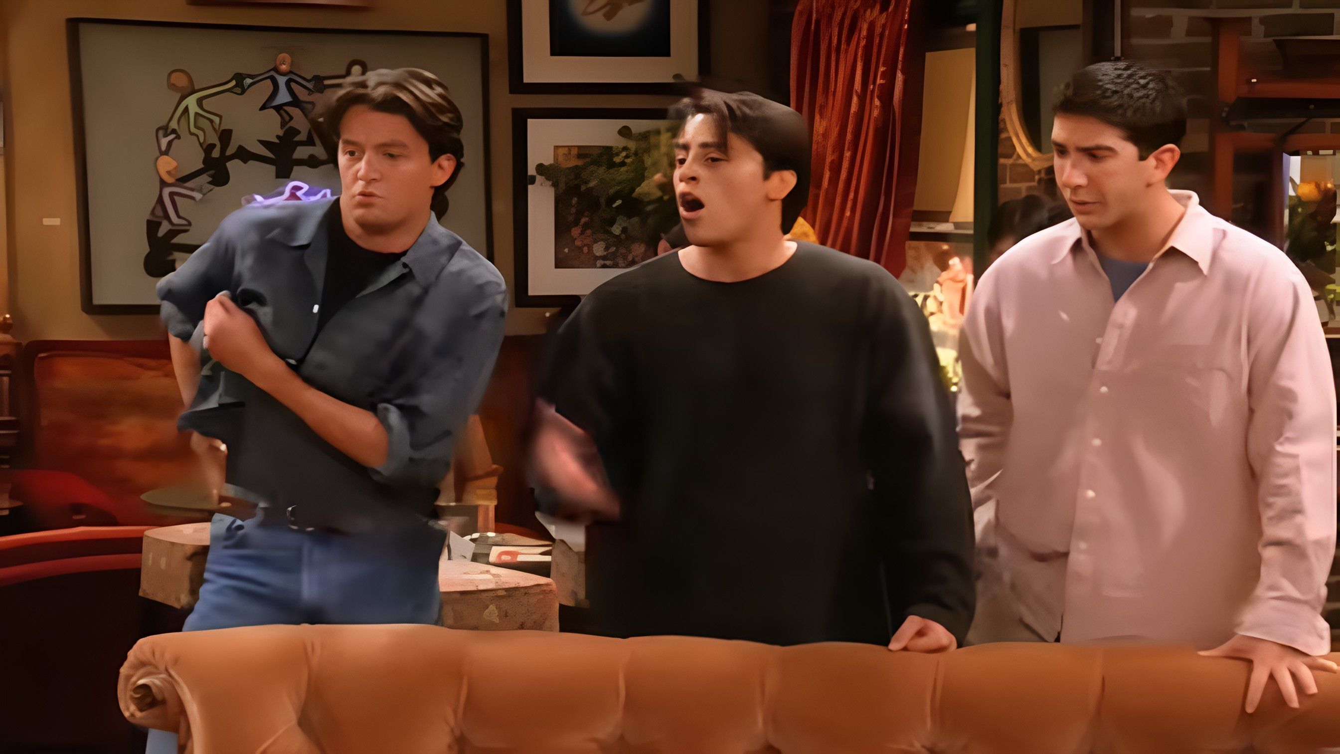 Chandler, Joe, Ross ( Image via YouTube / Friends )