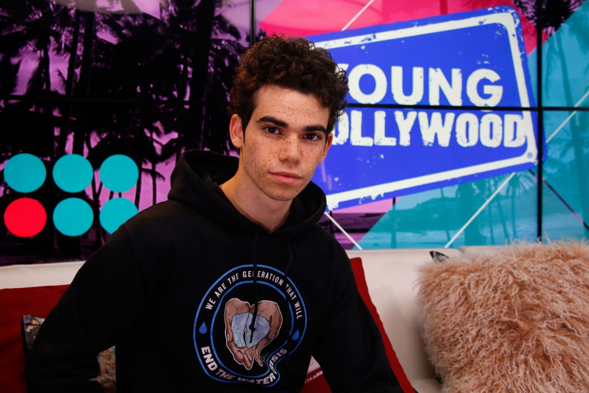 Cameron Boyce Visits Young Hollywood Studio - Source: Getty