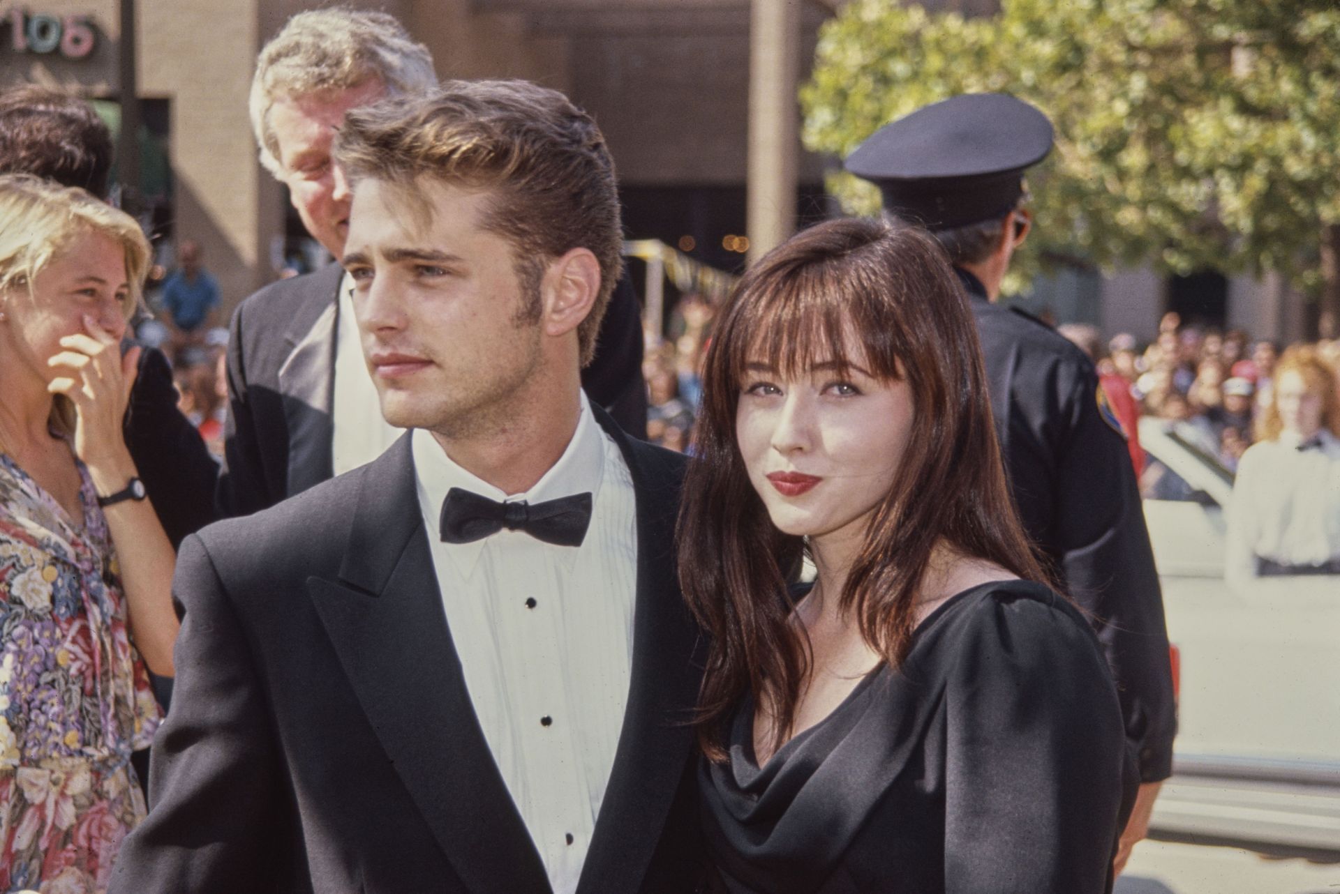 Shannen Doherty And Jason Priestley, 1991 - Source: Getty