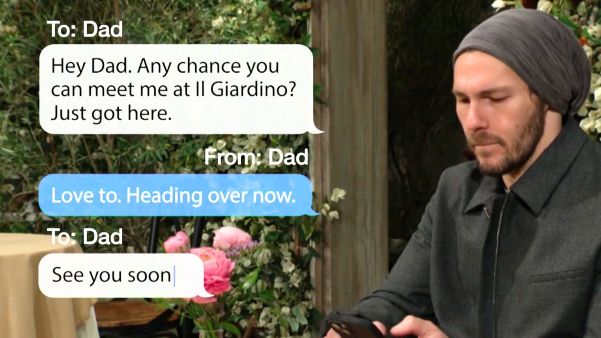 Liam works up the nerve to talk to Bill on The Bold and the Beautiful | Image: CBS
