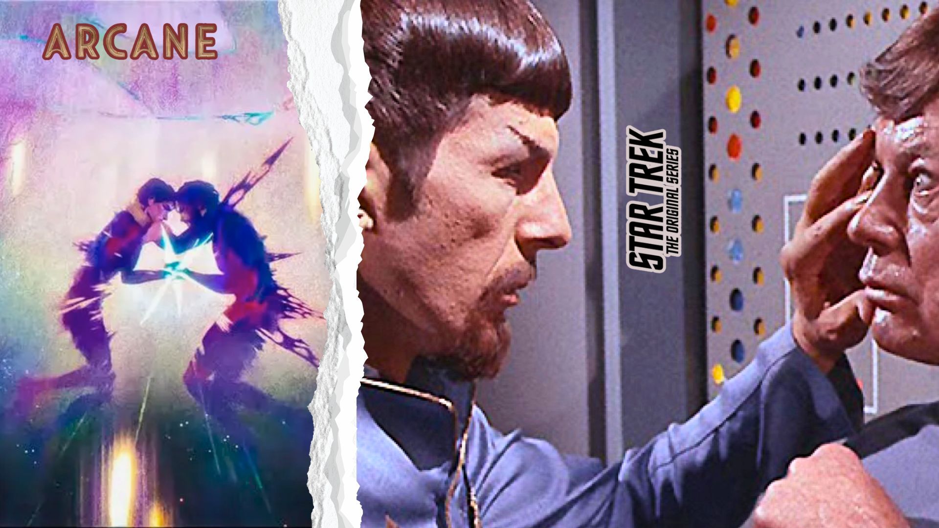 Scenes from Arcane and Star trek: The Original Series | Images via: Netflix | Collage by: Beatrix Kondo of Soap Central