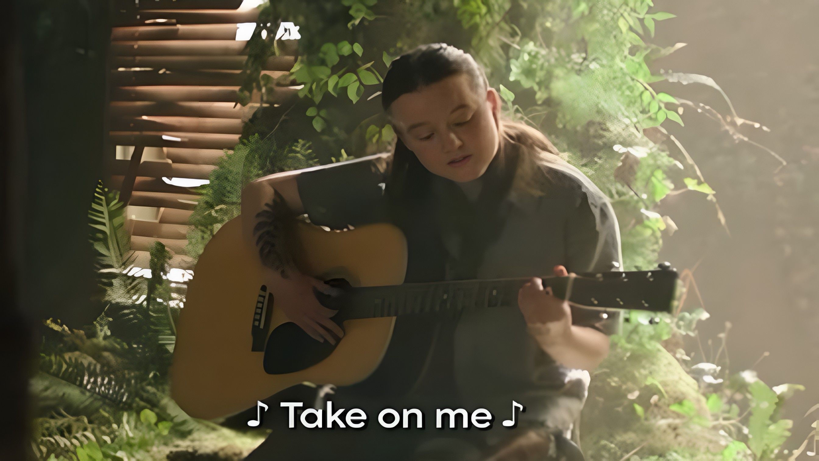 Ellie&rsquo;s plays &quot; Take on Me &quot; in The Last of Us Season 2 ( Image via Instagram / @thelastofus )