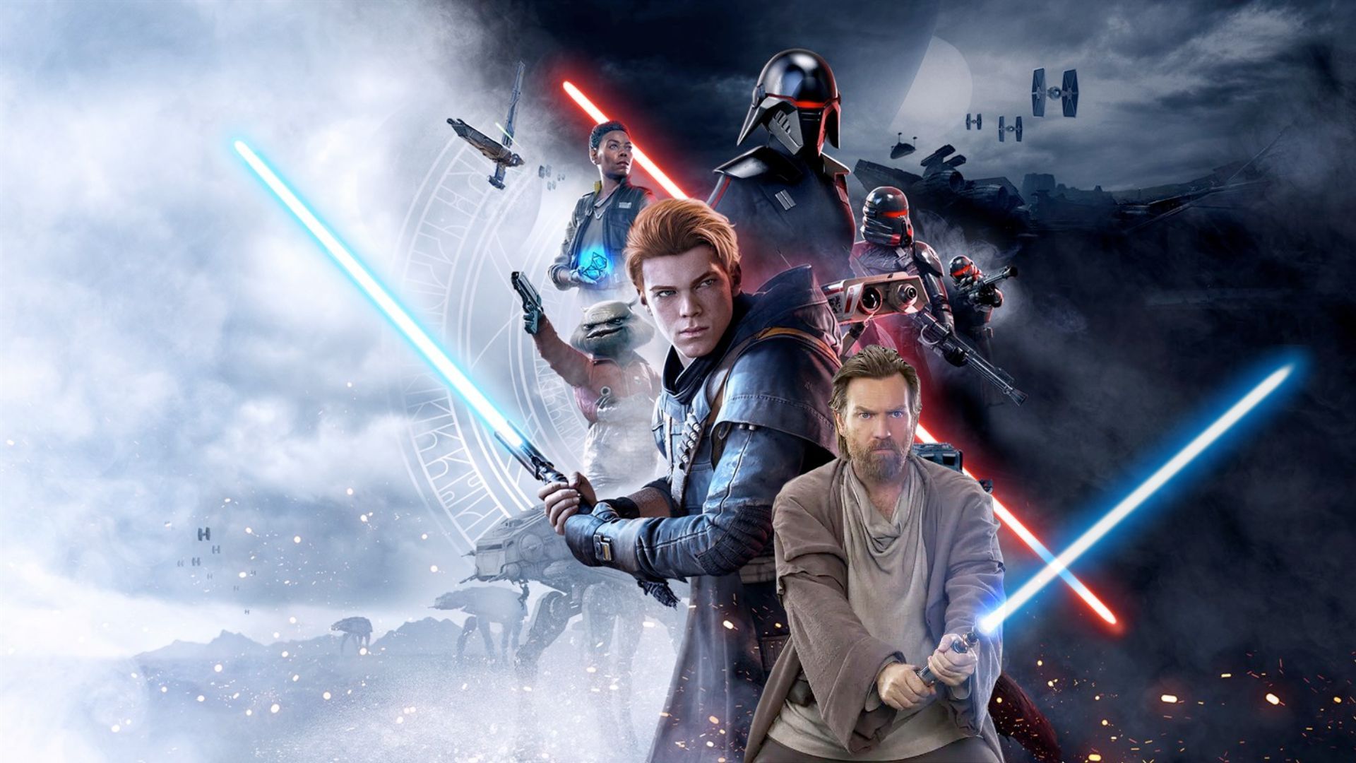 Obi-Wan Kenobi and cover for the videogame STAR WARS Jedi: Fallen Order | Images via: Disney/XBox | Collage by: Beatrix Kondo of Soap Central
