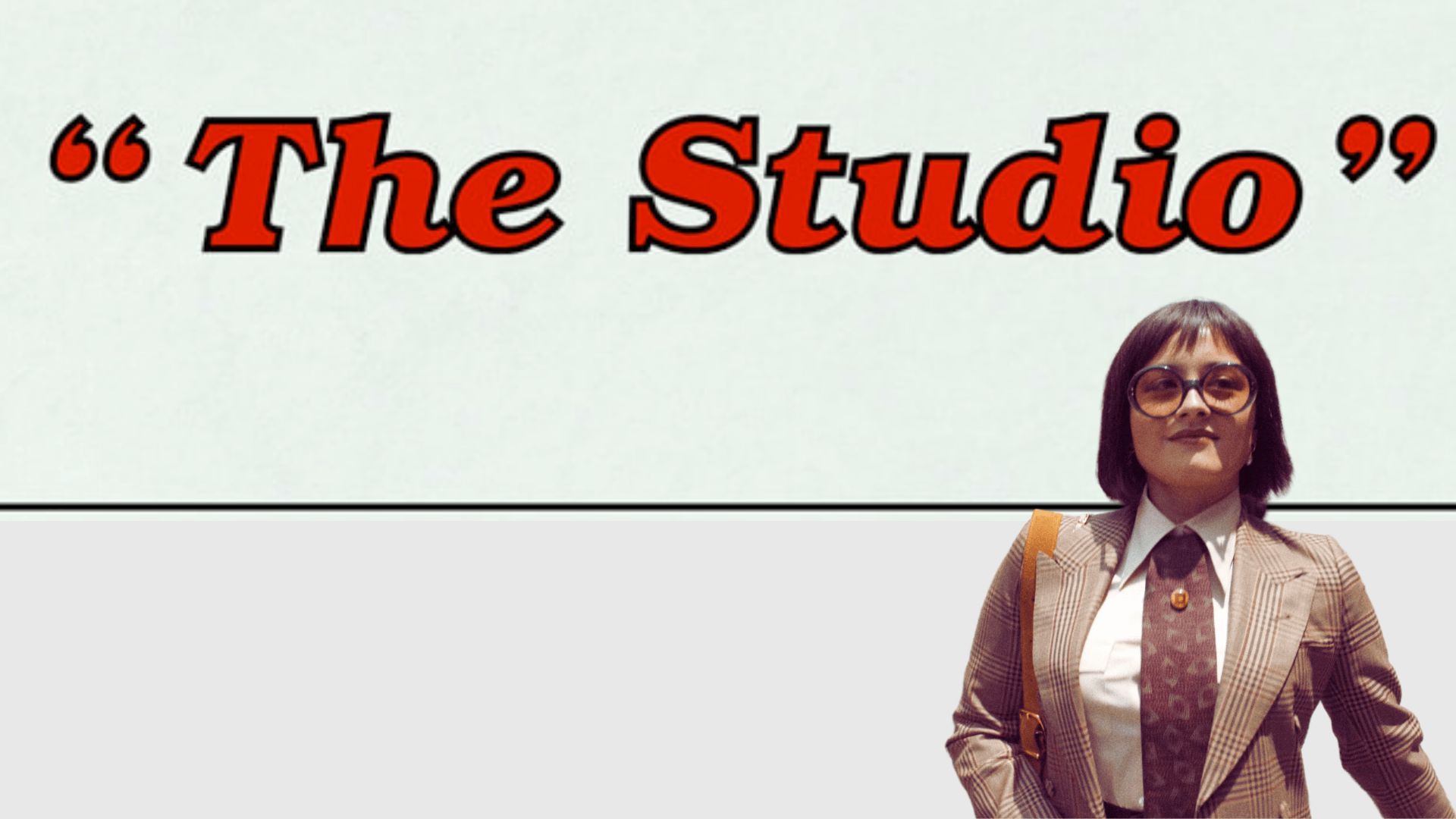 Quinn + The Studio logo | Image via: Apple Tv + | Collage by: Beatrix Kondo of Soap Central
