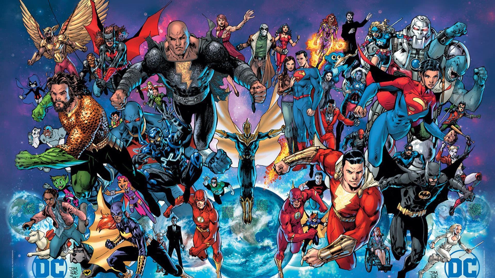 The DC heroes as seen in the comics | Image Source: Jim Lee Facebook Page