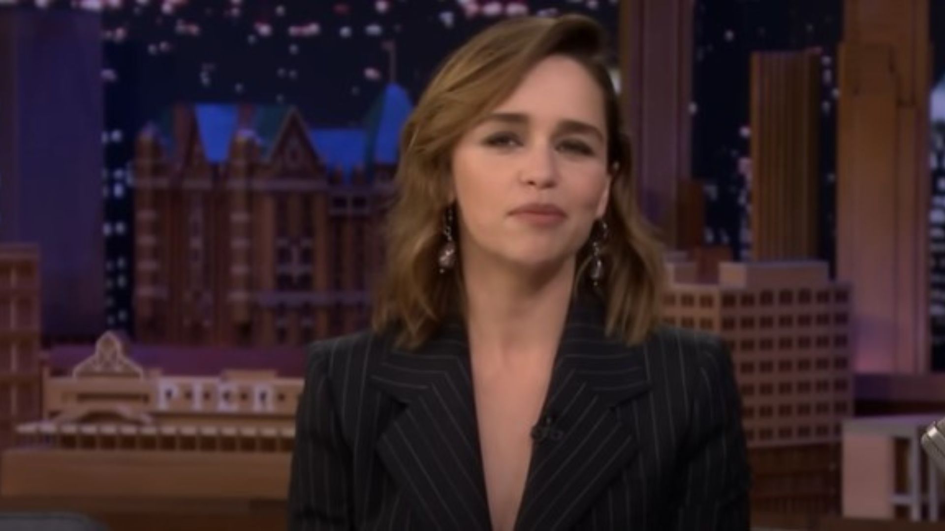 Game of Thrones star Emilia Clarke on The Tonight Show | Image source: The Tonight Show Starring Jimmy Falon on YouTube
