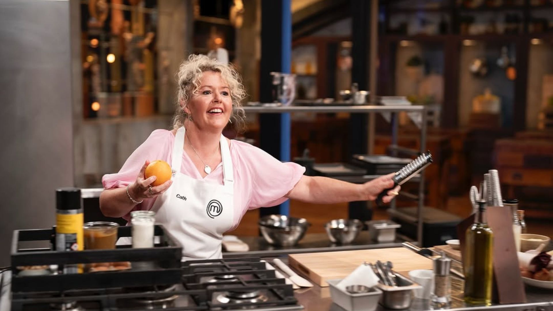 Chef Cath Collins on MasterChef Australia (Image via Instagram/ @cathskitchen_au)