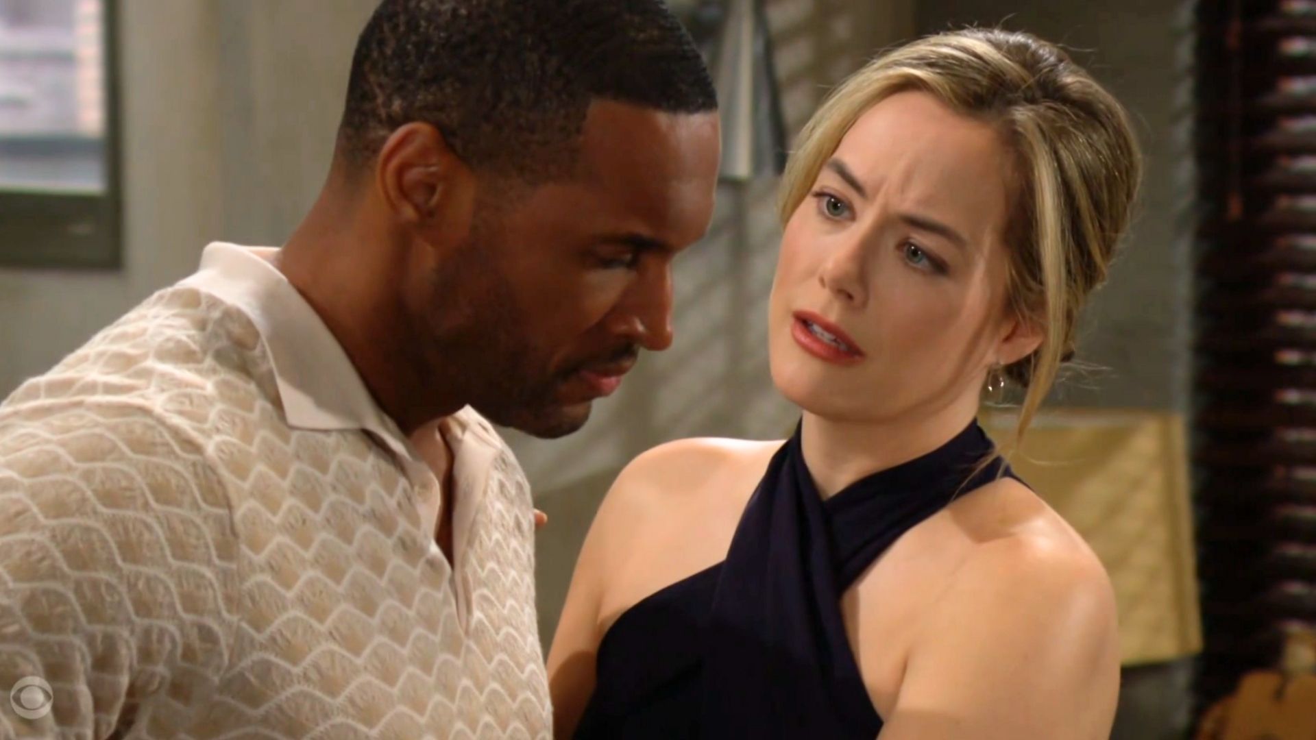 Hope tried to make amends with Carter on The Bold and the Beautiful | Image: CBS