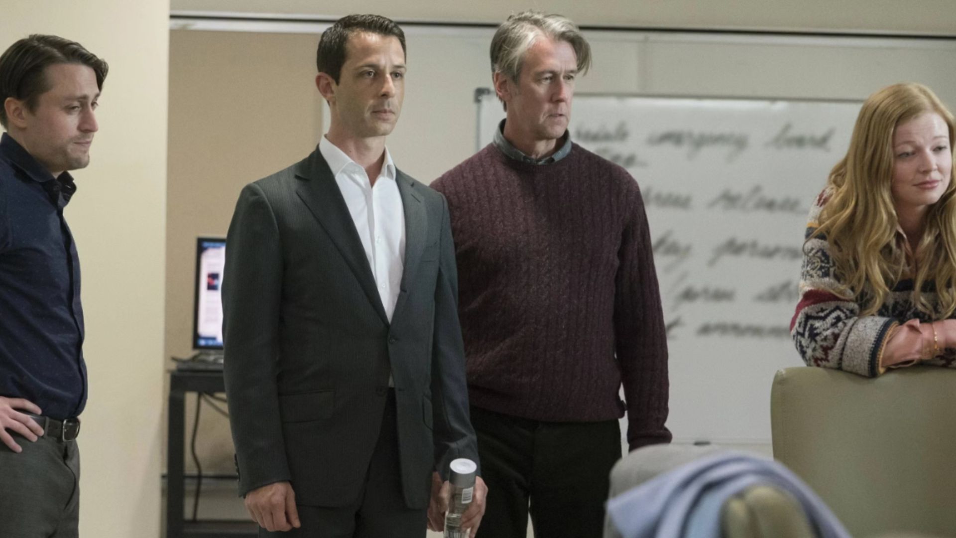 Still from Succession. (Image via HBO)