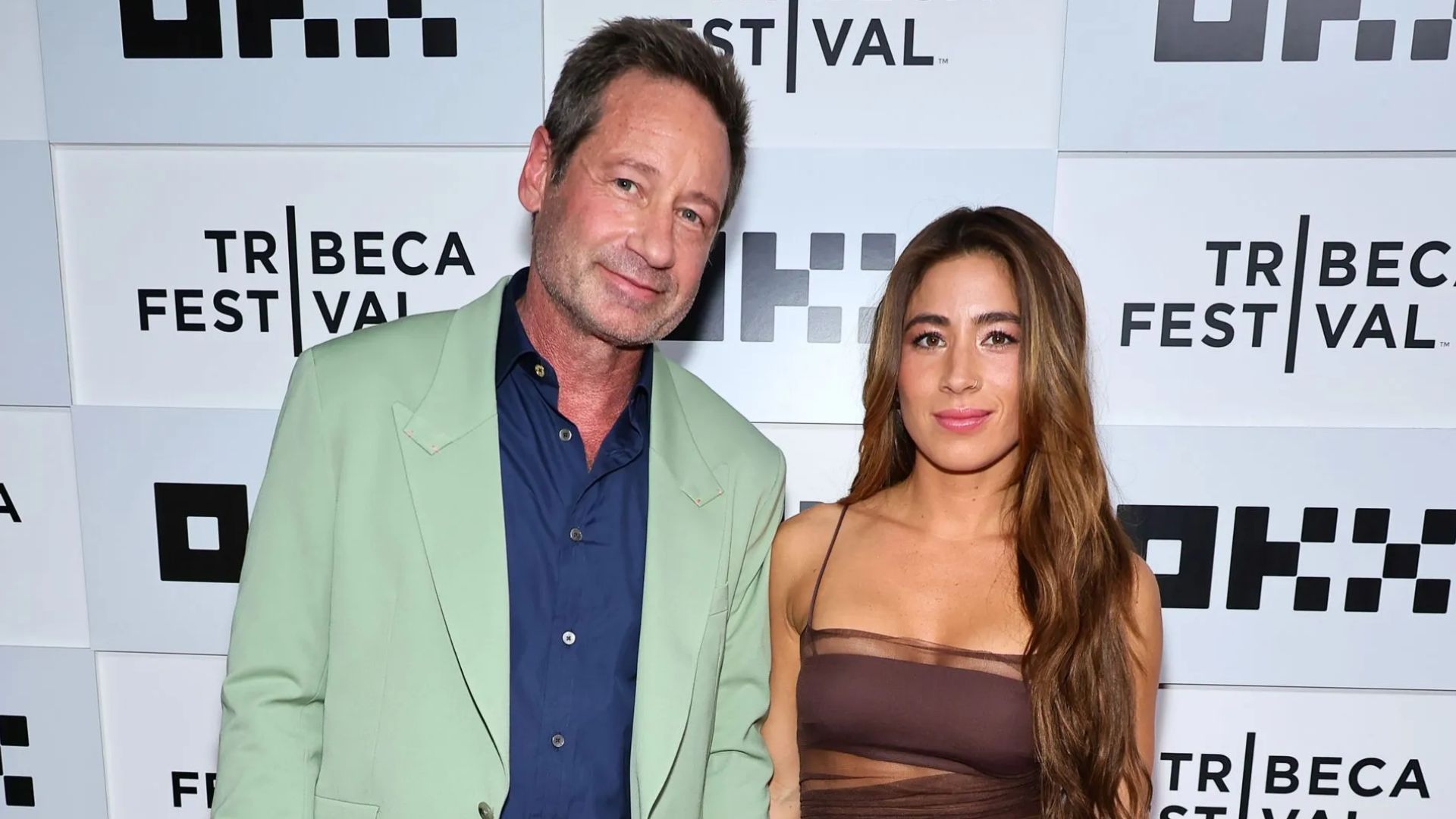 David Duchovny &amp; Monique Pendleberry - Source: Photo by Theo Wargo/Getty Images for Tribeca Festival