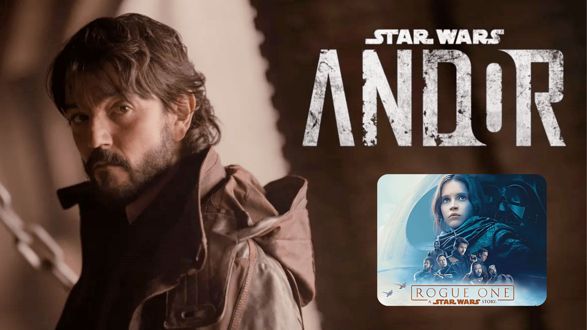 Promotional photos for Andor &amp; Rogue One | Images via: Disney Plus | Collage by: Beatrix Kondo of Soap Central