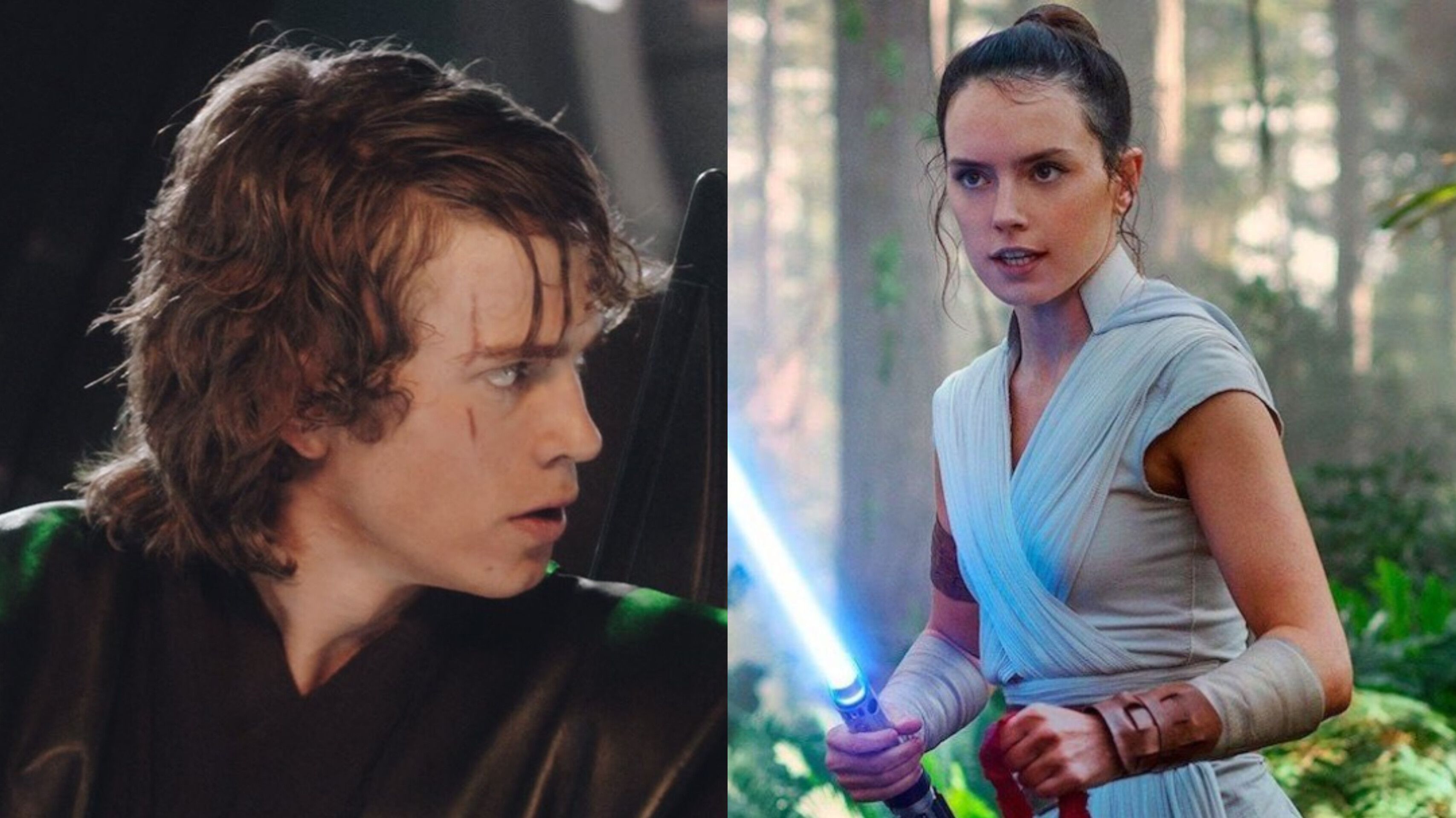 Anakin Skywalker and Rey Skywalker (image via Disney+) 