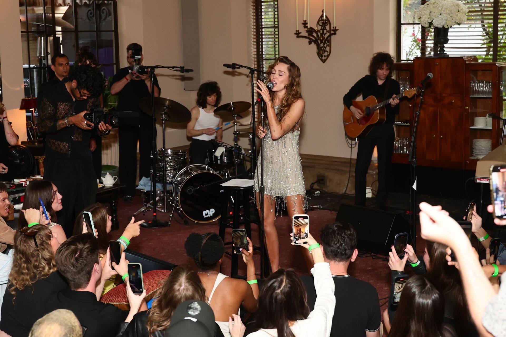 TikTok Presents Something Beautiful Album Release Event With Miley Cyrus - Source: Getty