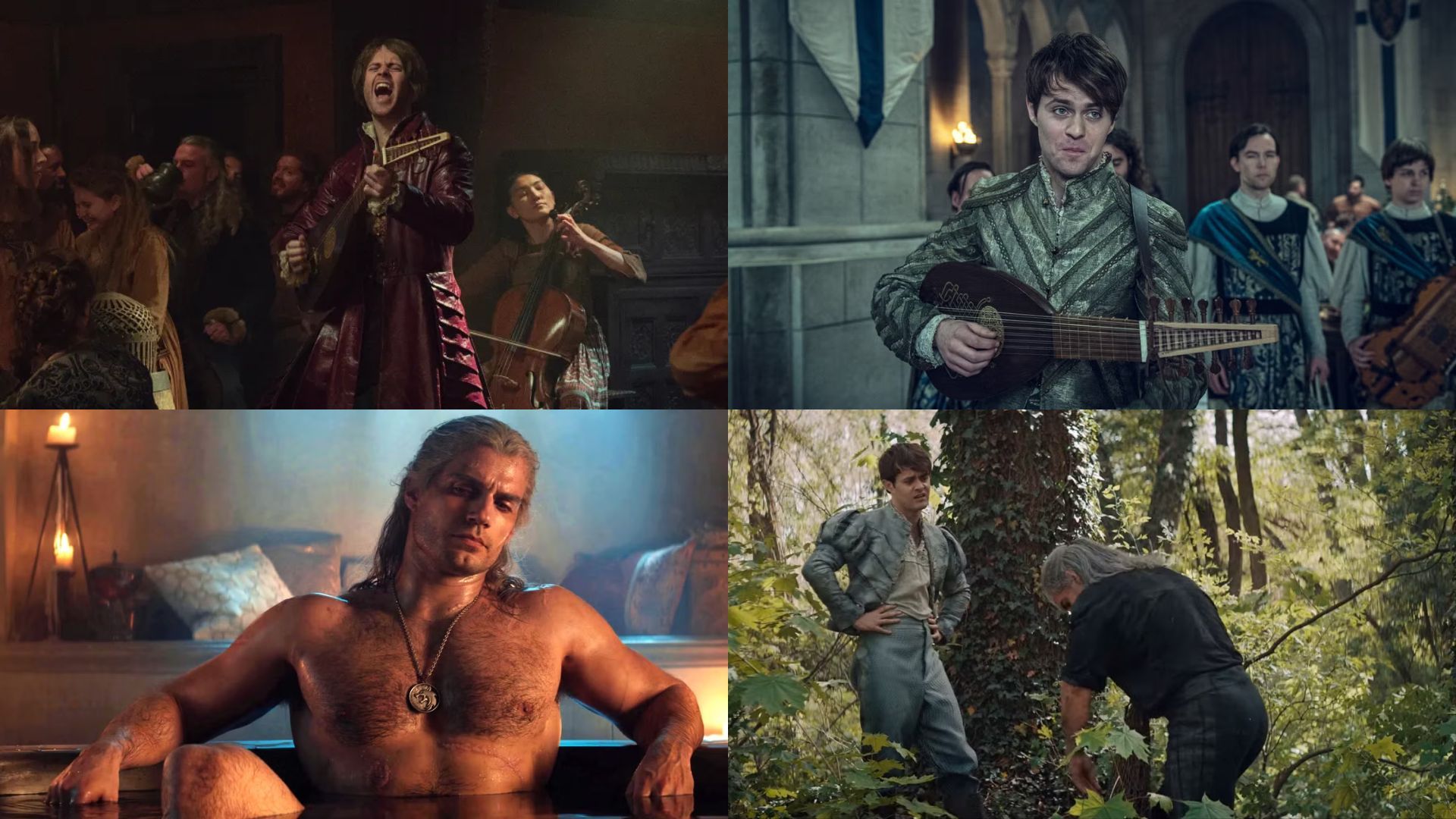Jaskier Moments | Images via Netflix