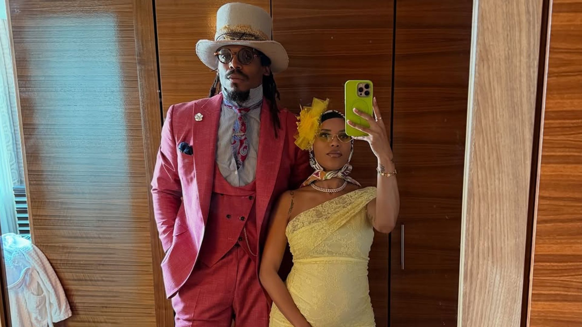 Cam Newton &amp; Jasmin Brown - Instagram/@watchjazzy
