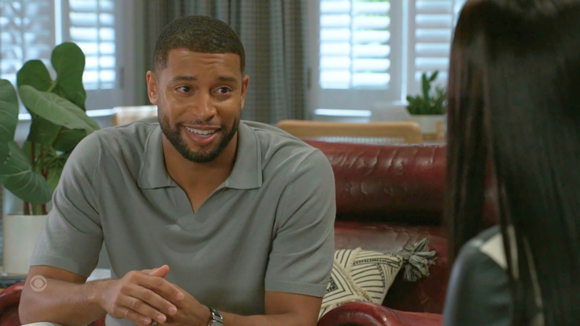 Beyond the Gates: Chelsea tells Martin that the husband likes to watch | Image: CBS