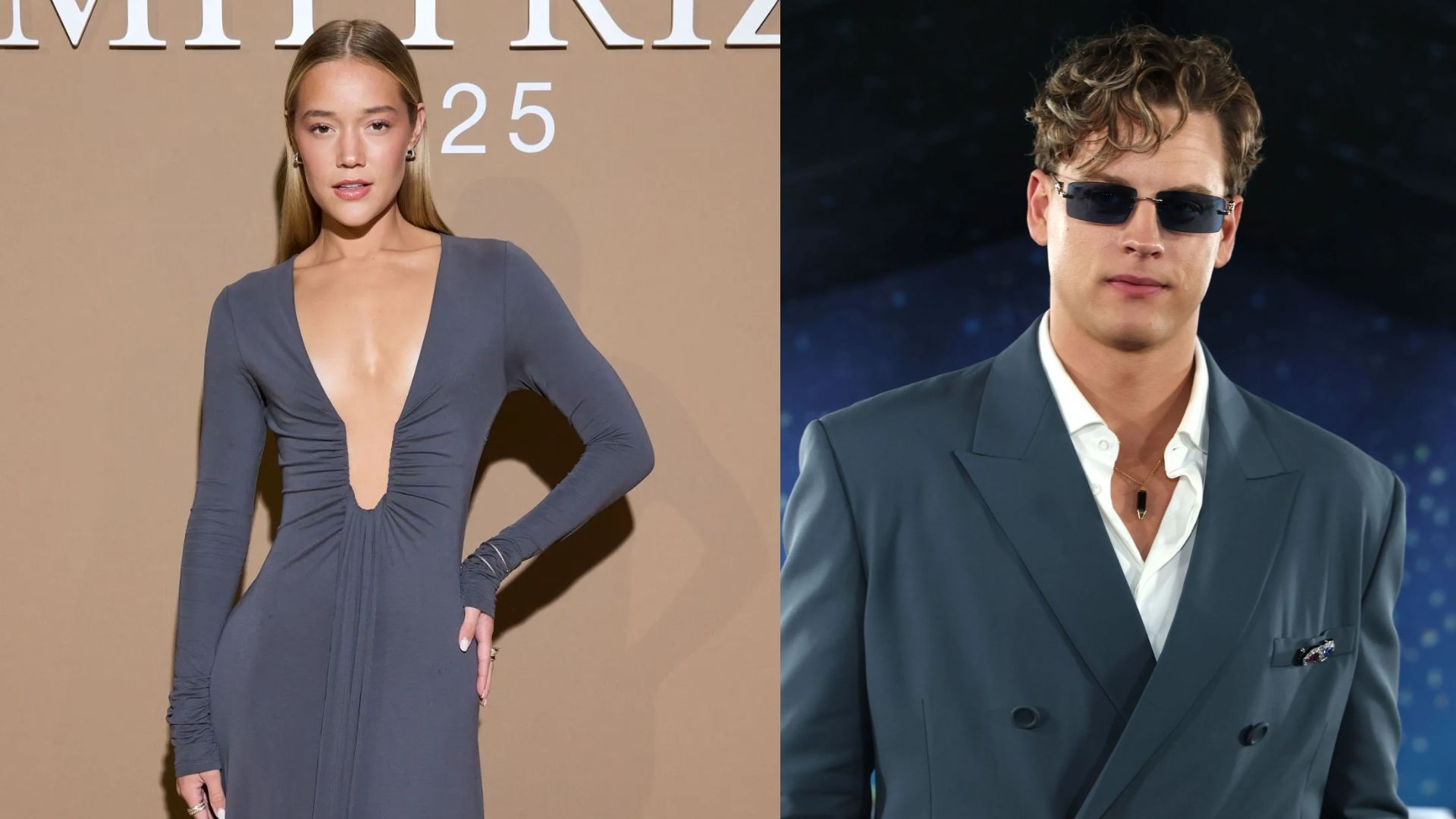 Olivia Ponton &amp; Joe Burrow- Source: Photo by Francois Durand/Getty Images, Photo by Kevin Mazur/MG25/Kevin Mazur/Getty Images for The Met Museum/Vogue