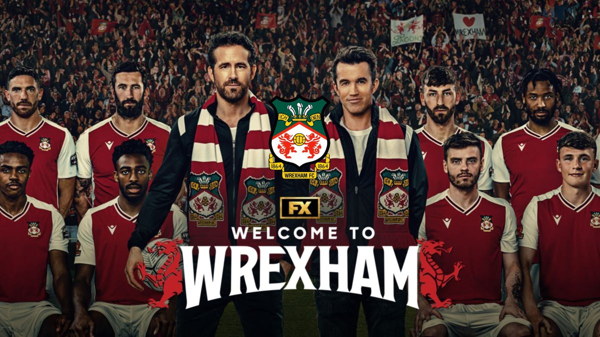 Promotional poster for Welcome to Wrexham | Image via FX