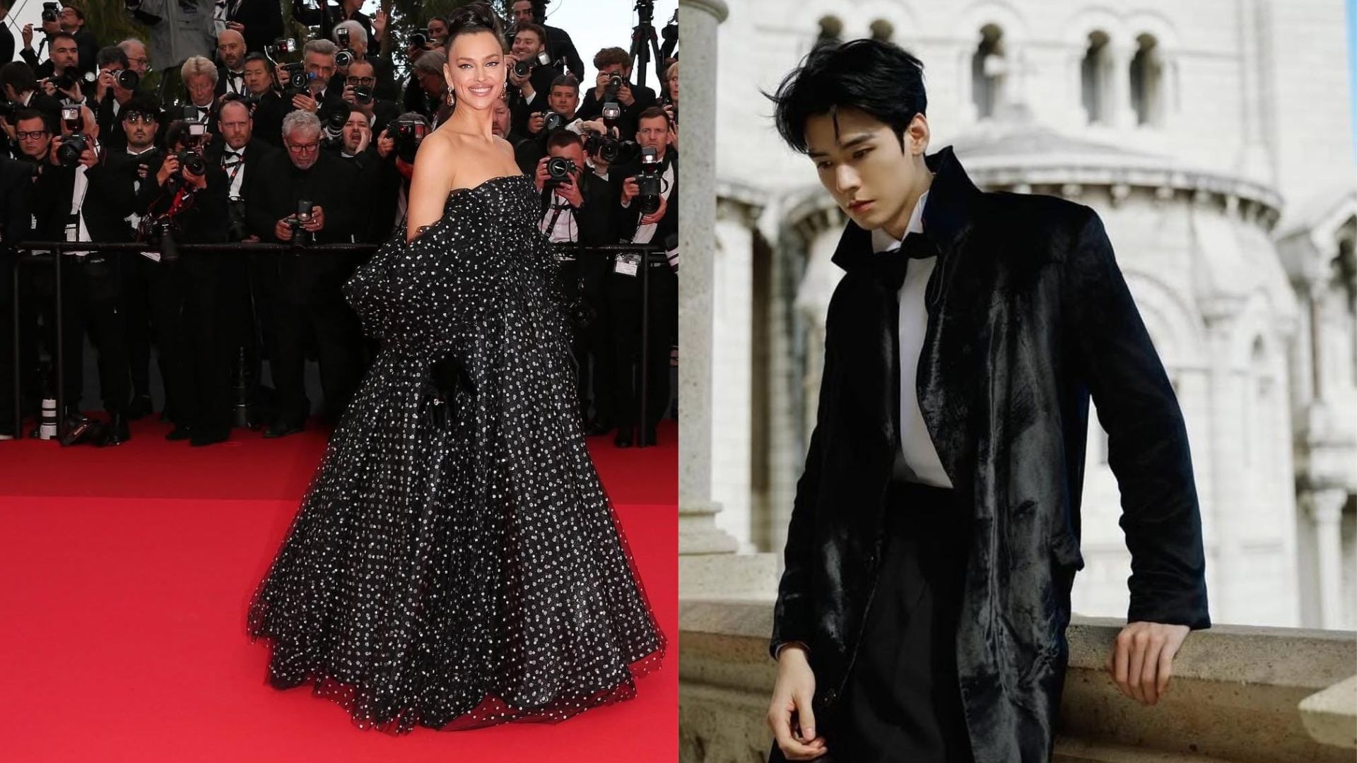 Irina Shayk and Gong Jun at the 2025 Cannes Film Festival