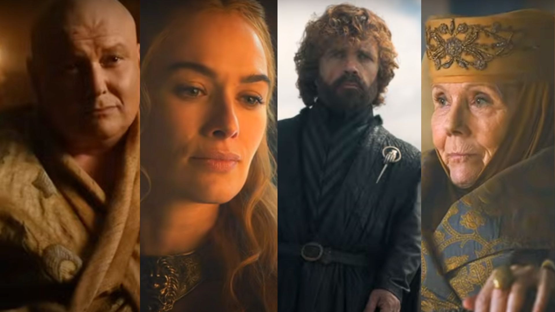 Varys | Cersei Lannister | Tyrion Lannister | Olenna Tyrell | Image Via: HBO Entertainment