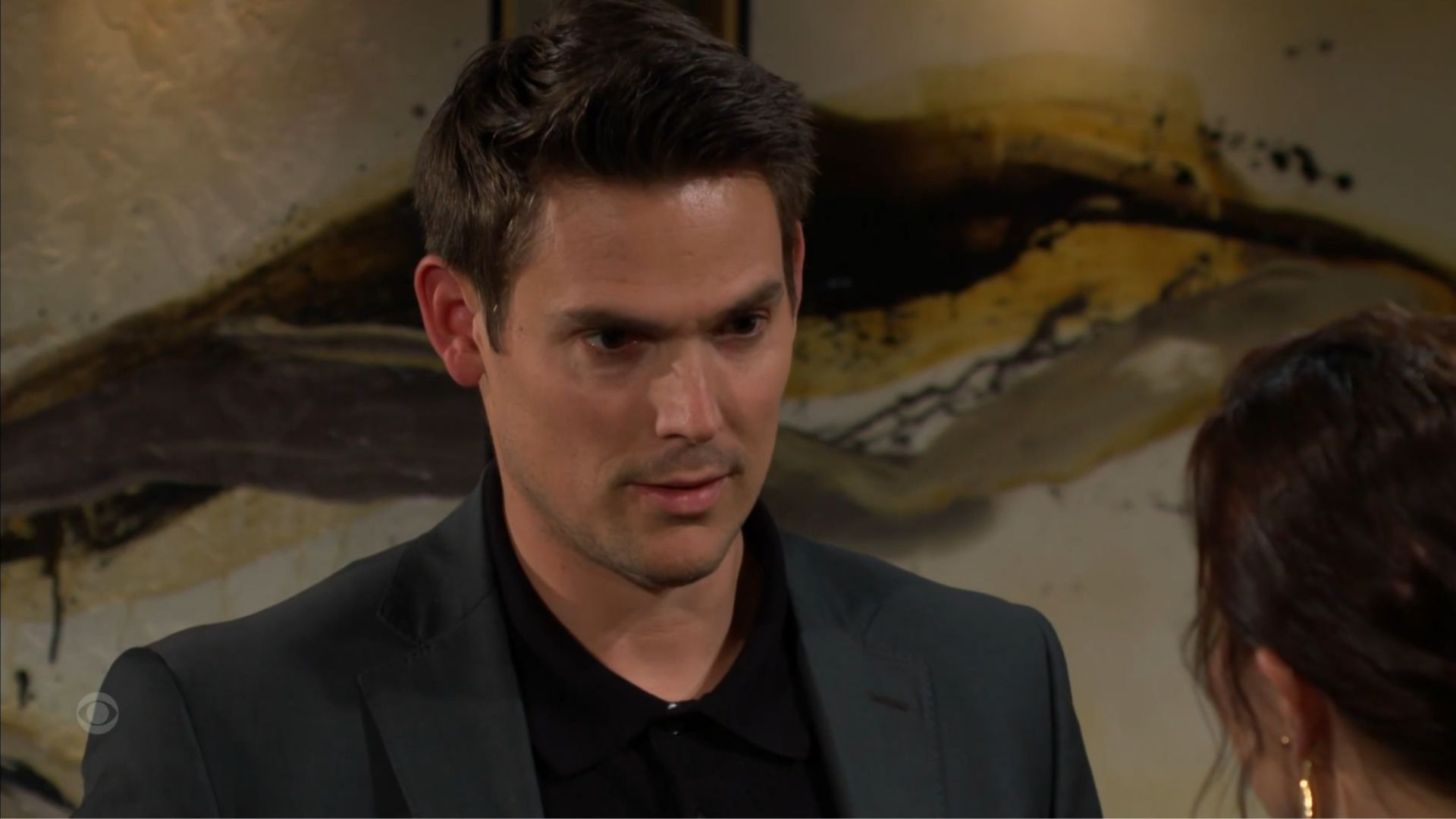 Adam (Mark Grossman) has a scheme to keep Billy (Jason Thompson) safe from Victor (Eric Braeden) on The Young and the Restless  l  Image: CBS