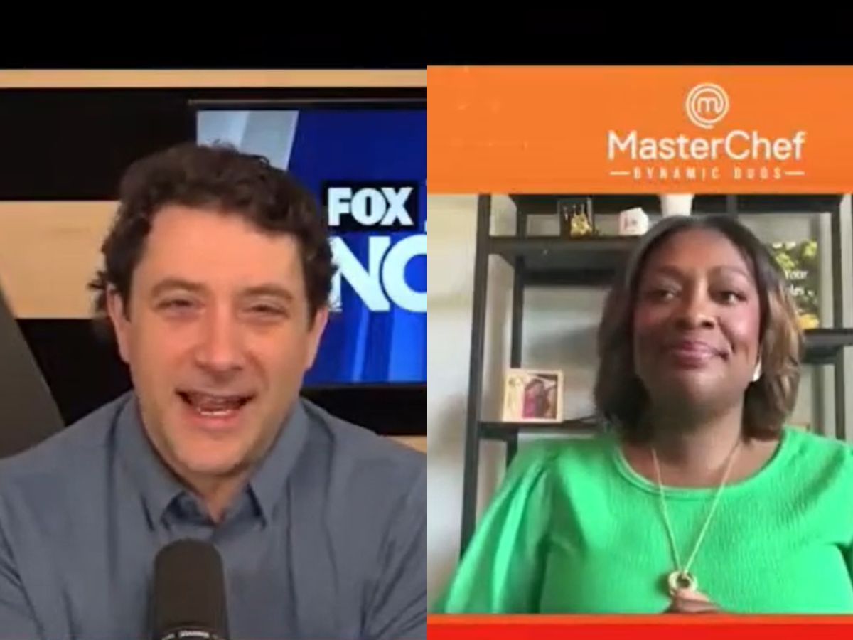 Tiffany Derry in conversation with Greg Nibler. Image source: Youtube /@ KPTV FOX 12 | Local news, weather Portland, Oregon