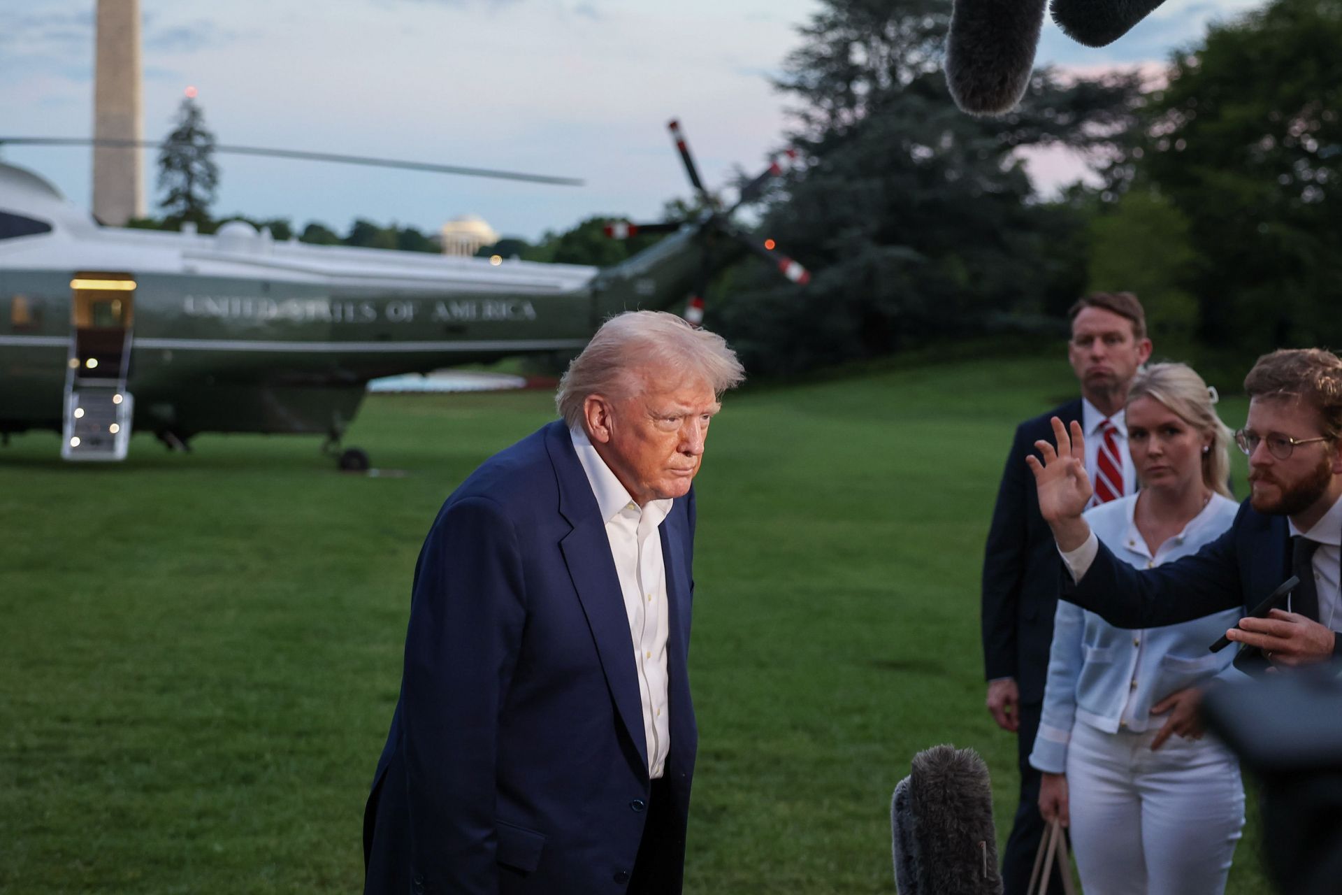 President Trump Returns To The White House After Weekend In Florida - Source: Getty