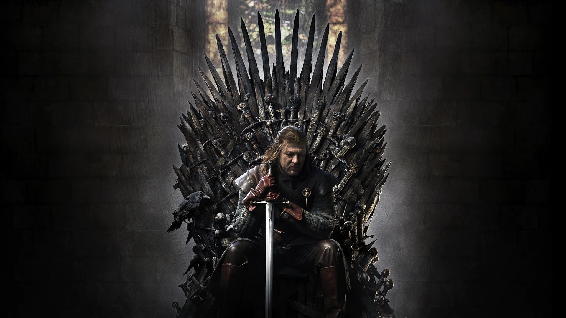 Ned Stark on the Iron Throne in GOT | Image via HBO