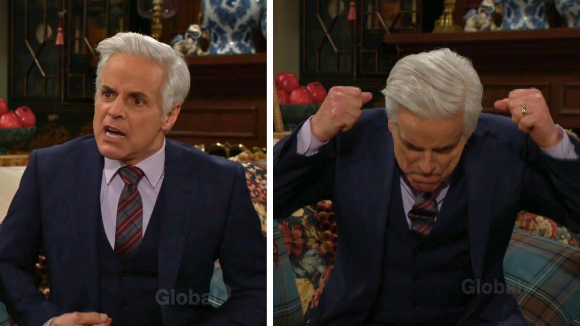 Michael Baldwin confronting Victor on The Young and the Restless | Image: CBS