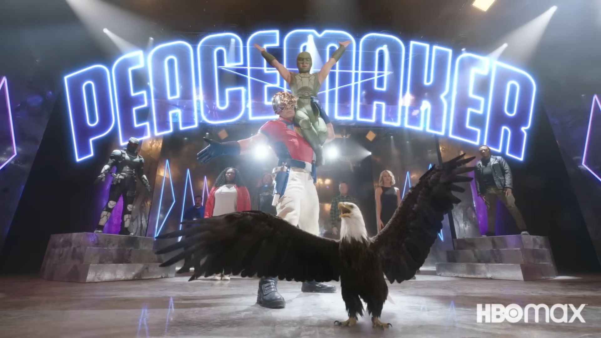 A still from Peacemaker Season 1 intro | Image Source: DC YouTube Channel
