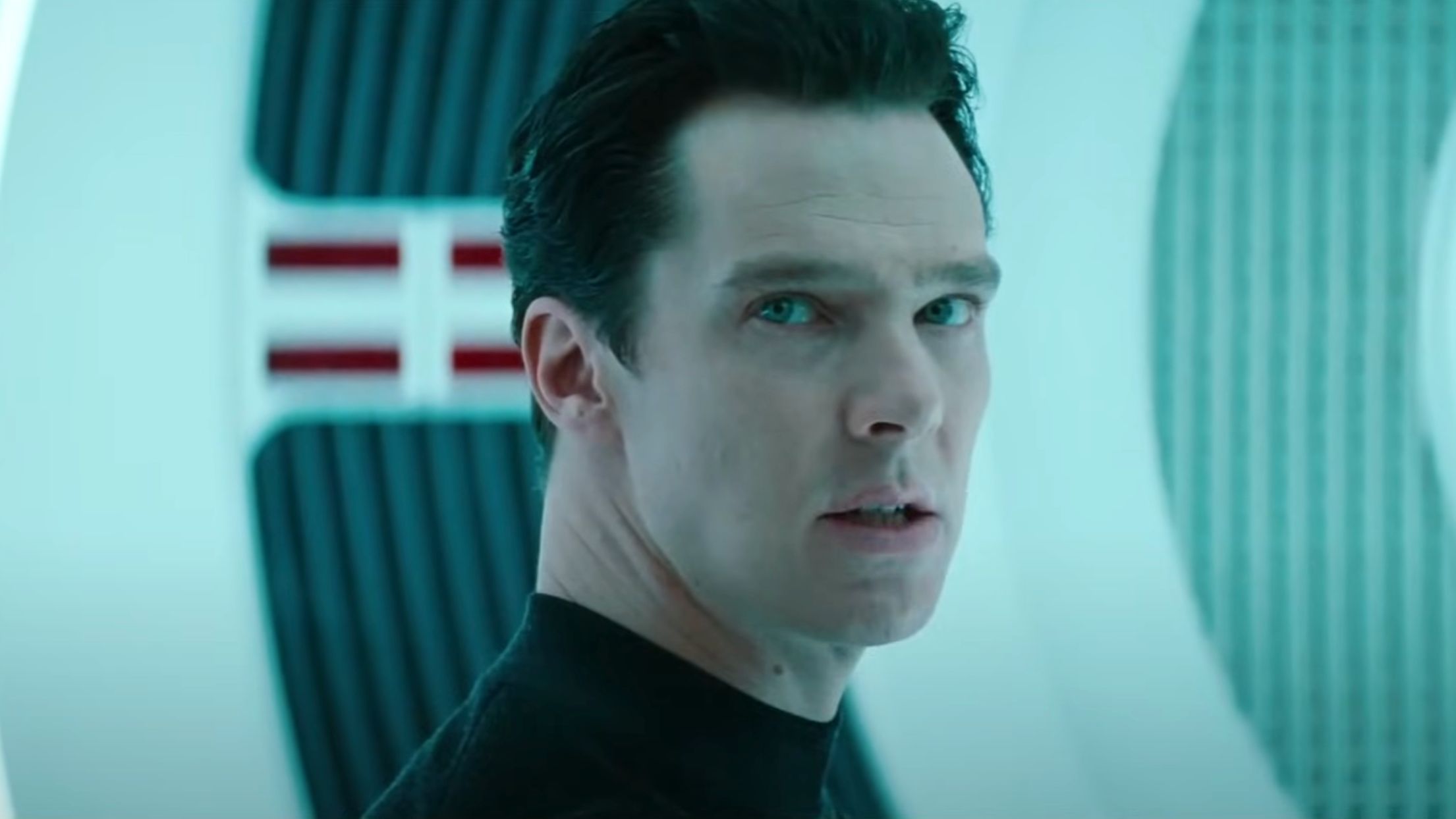 Benedict Cumberbatch as Khan in Star Trek Into Darkness (Image via YouTube/@MOVIECLIPS)