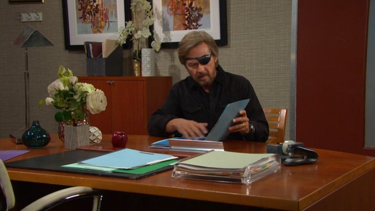 Steve (Stephen Nichols) plotted his next move. \Image: Peacock
